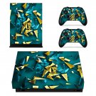 Tech wallpaper decal skin sticker for Xbox One X console and controllers