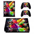 Tech wallpaper decal skin sticker for Xbox One X console and controllers
