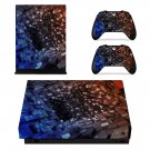 Tech wallpaper decal skin sticker for Xbox One X console and controllers