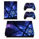 Tech wallpaper decal skin sticker for Xbox One X console and controllers