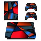 Tech wallpaper decal skin sticker for Xbox One X console and controllers