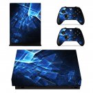Tech wallpaper decal skin sticker for Xbox One X console and controllers