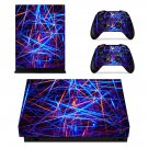 Tech wallpaper decal skin sticker for Xbox One X console and controllers