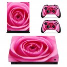 Nice Rose decal skin sticker for Xbox One X console and controllers