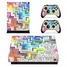 Tech wallpaper decal skin sticker for Xbox One X console and controllers