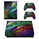 Leaf wallpaper decal skin sticker for Xbox One X console and controllers