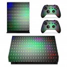 Tech wallpaper decal skin sticker for Xbox One X console and controllers