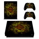 Tech wallpaper decal skin sticker for Xbox One X console and controllers