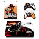 Red Dead Redemption 2 decal skin sticker for Xbox One X console and controllers