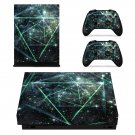 Galaxy stars decal skin sticker for Xbox One X console and controllers