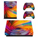 Spiral pattern decal skin sticker for Xbox One X console and controllers