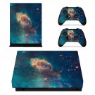 Space scene decal skin sticker for Xbox One X console and controllers