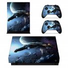 Tech wallpaper decal skin sticker for Xbox One X console and controllers