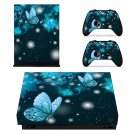 Butterflies decal skin sticker for Xbox One X console and controllers
