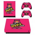 X game over decal skin sticker for Xbox One X console and controllers