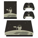 Astronaut Clipart decal skin sticker for Xbox One X console and controllers