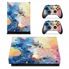 Painted Clipart decal skin sticker for Xbox One X console and controllers