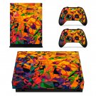 Tech wallpaper decal skin sticker for Xbox One X console and controllers