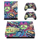 Hippie wallpaper decal skin sticker for Xbox One X console and controllers