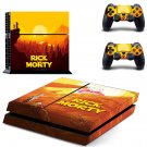 Rick and Morty decal skin sticker for PS4 console and controllers