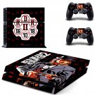 Red Dead Redemption 2 decal skin sticker for PS4 console and controllers