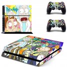 Rick and Morty decal skin sticker for PS4 console and controllers