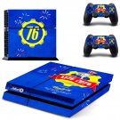 Fallout 76 decal skin sticker for PS4 console and controllers