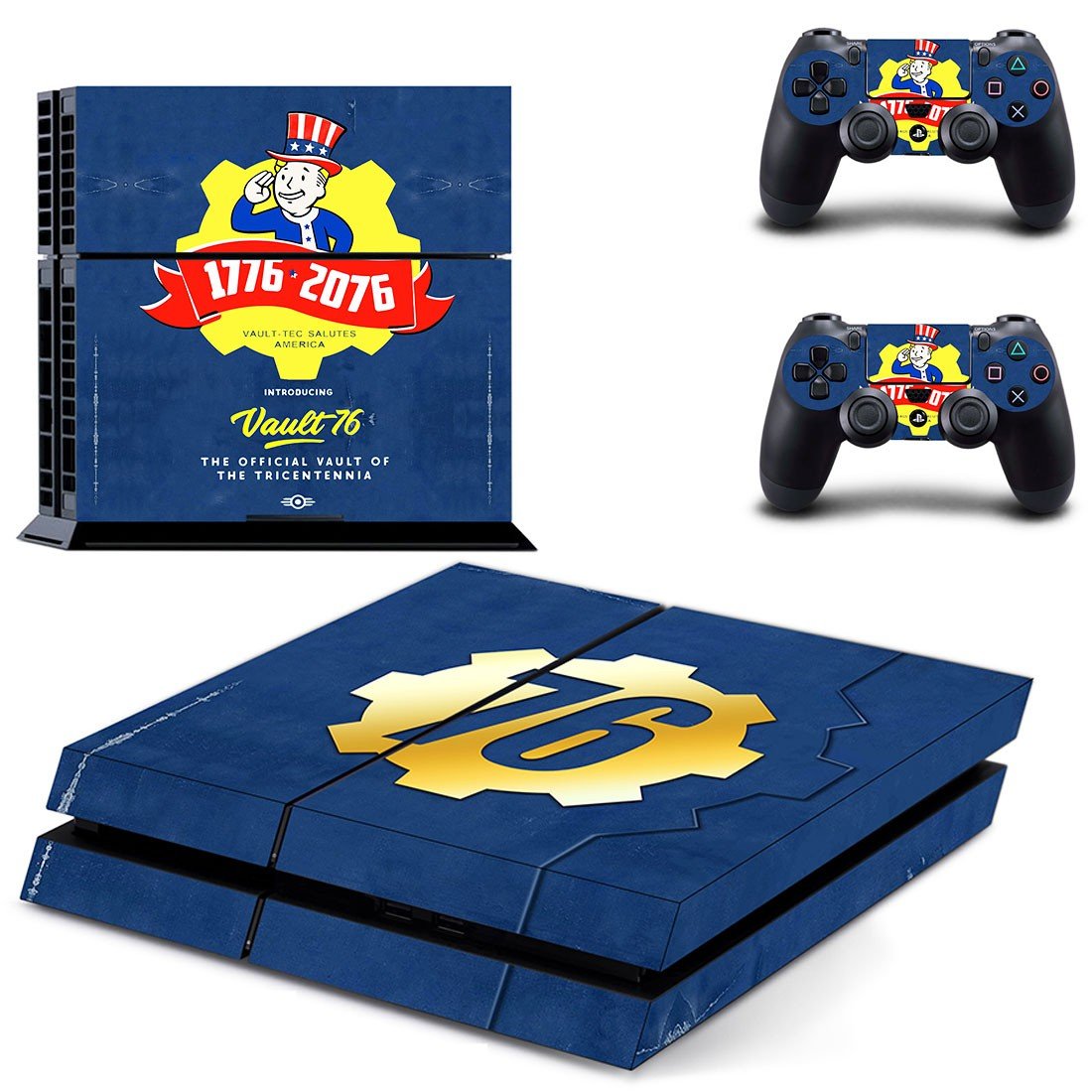 Fallout 76 decal skin sticker for PS4 console and controllers