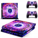 Floral pentagram decal skin sticker for PS4 console and controllers
