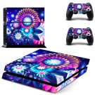 Artificial flower decal skin sticker for PS4 console and controllers