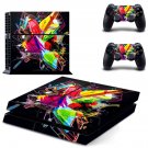 Tech wallpaper decal skin sticker for PS4 console and controllers