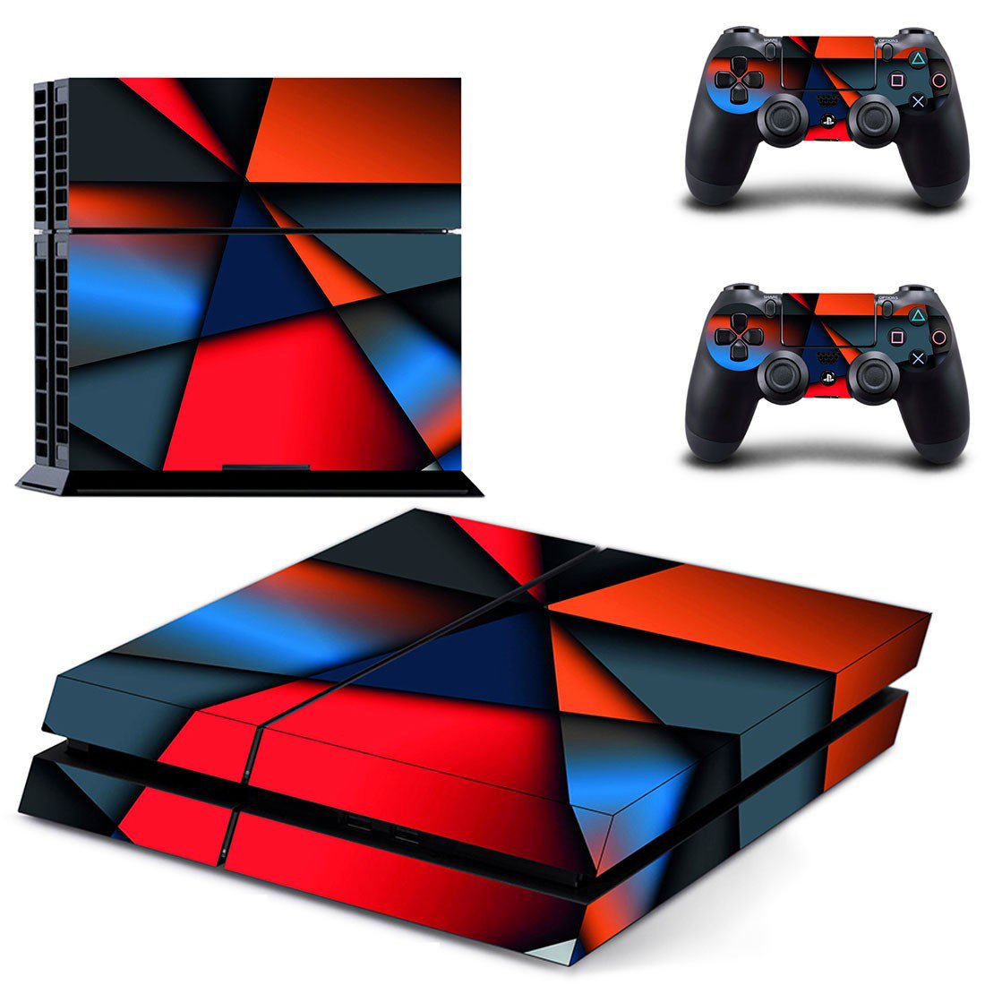 Tech wallpaper decal skin sticker for PS4 console and controllers
