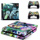 Rick and Morty decal skin sticker for PS4 console and controllers