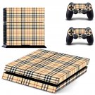 Tartan decal skin sticker for PS4 console and controllers