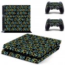 Pentagram decal skin sticker for PS4 console and controllers