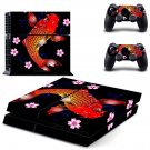 Floral fish decal skin sticker for PS4 console and controllers