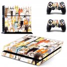 Cat face decal skin sticker for PS4 console and controllers