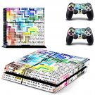 Tech wallpaper decal skin sticker for PS4 console and controllers