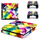Tech wallpaper decal skin sticker for PS4 console and controllers