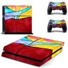 Ride the rainbows decal skin sticker for PS4 console and controllers
