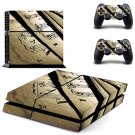 Music sheet decal skin sticker for PS4 console and controllers