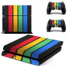 Colorful Columns decal skin sticker for PS4 console and controllers