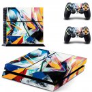 Tech wallpaper decal skin sticker for PS4 console and controllers