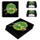 Rick and Morty decal skin sticker for PS4 Pro console and controllers
