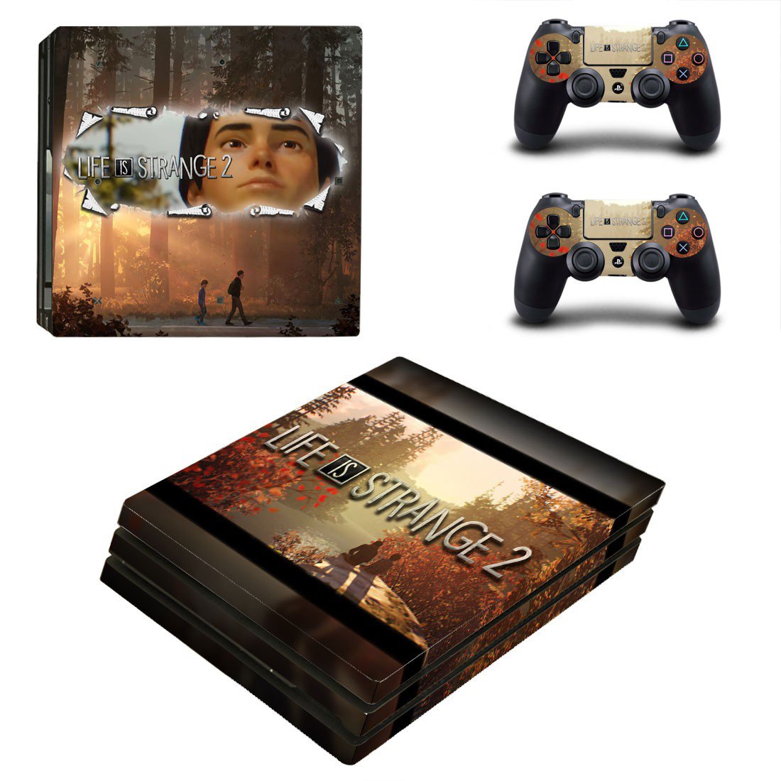 Life is Strange 2 decal skin sticker for PS4 Pro console and controllers