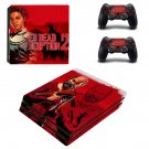 Red Dead Redemption 2 decal skin sticker for PS4 Pro console and controllers