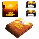 Rick and Morty decal skin sticker for PS4 Pro console and controllers