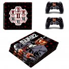 Red Dead Redemption 2 decal skin sticker for PS4 Pro console and controllers