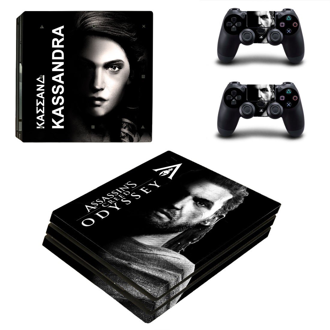Assassins Creed Odyssey decal skin sticker for PS4 Pro console and controllers