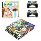 Rick and Morty decal skin sticker for PS4 Pro console and controllers